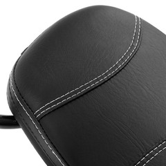 Black Adjustable Sissy Bar Passenger Backrest W/Pad For Touring Models 09-25