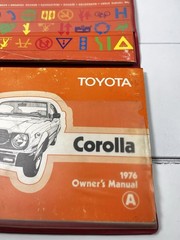 1976 Toyota Corolla Owner’s Manual Gasoline Oil Tire Pressure Transmission