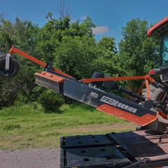 Titan Attachments 5 FT PRO Series Compact Rotary Brush Cutter, Slip Clutch PTO