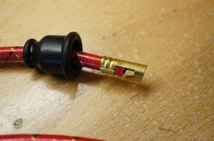 JI Case VAC Tractor Red Striped Deluxe Cloth Covered Copper Spark Plug Wire Set