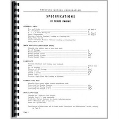 Hercules IX IXA IXA-3 IXB IXB-3 IXF-3 IXK-3 4 CYL Engine Service Repair Manual