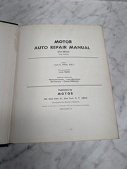 MOTOR AUTO REPAIR MANUAL 1974 37th Edition Service Maintenance Shop Book