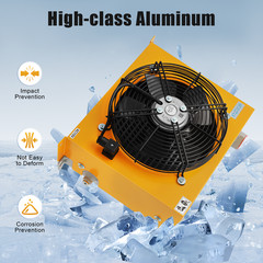 1450rpm Cooler 110V 60W Hydraulic Oil Cooler Aluminium Rectangular Radiator