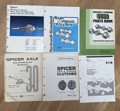 BIG Lot Rockwell Spicer Eaton Heavy Truck Axle Service Parts Manuals 30 Books