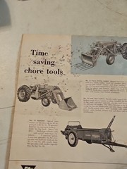 1958 Massey Ferguson Guide To Modern Farming Dealer Sales Brochure. Rough Shape