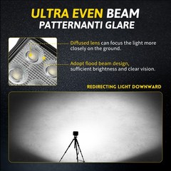 2x Powerful New 6X4 LED Work Light For Truck Flood Light 12V 24V Tractor lights