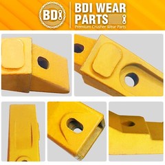 7 Bucket Teeth Assembly 6737322Y Bobcat Style Bolt on Flush Mount Pin Skid Steer