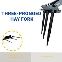 Heavy Duty 39.37 Inch Width Hay Spear Attachment For Skid Steer Loader Free Ship
