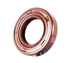 EAI 38x52x8mm FPM/FKM Oil Shaft Rotary Seal w/ Stainless Steel Spring Dbl Lip