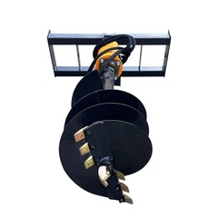 Wolverine Skid Steer Attachment Auger Post Hole Hydraulic Digger 12” & 18” Bits