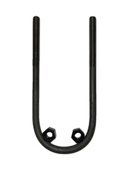 Round U-Bolt 3/8″ Thick x 2″ ID x 4″ Long w/ Zinc Plated Nuts R211 Farmer Bob’s