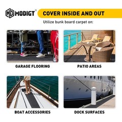 12Inch x 157Inch Boat Trailer Bunk Carpet Shock Absorption Padding Mats for Boat