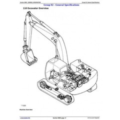 JOHN DEERE 110 EXCAVATOR DIAGNOSTIC TEST SERVICE MANUAL PDF ON USB
