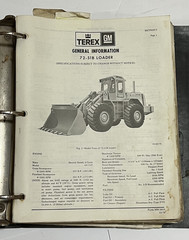 Terex 72-51B Articulating Wheel Loader Vintage Service Manual