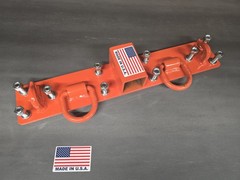 JD John Deere, Kubota Compact Tractor Bolt on Chain Hooks, D Rings, Receiver,