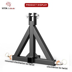 3Pt 2″ Drawbar Adapte Trailer Hitch Tow Drawbar For Category 1 Tractor 3 Point