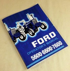 Ford 5600 6600 7600 Tractor Operators Owners Manual Includes Supplement Inside
