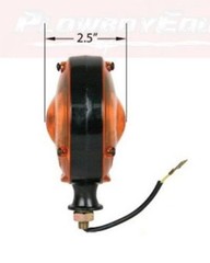Amber Safety WARNING LIGHT 1 PAIR 12V 12 Volt for Tractor PLASTIC BODY & LENS