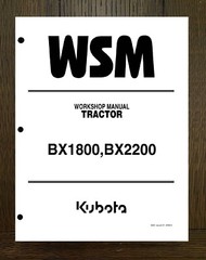 1800 Utility Tractor Workshop Service Repair Manual Fits Kubota BX1800 BX2200