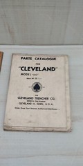 Cleveland Trencher Co Models 190 Parts Book Catalogue Service Manual 1954