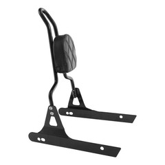 Black Detachable Passenger Backrest Sissy Bar for Dyna Street Bob 2006-2017