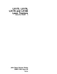 John Deere LX172 LX173 LX176 LX178 LX186 LX188 Service Manual TM1492 USB