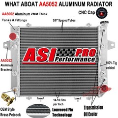 4 Row Radiator Fit 2012+ Doosan Daewoo G20P-5 GM 3.0L LP #440211-00010