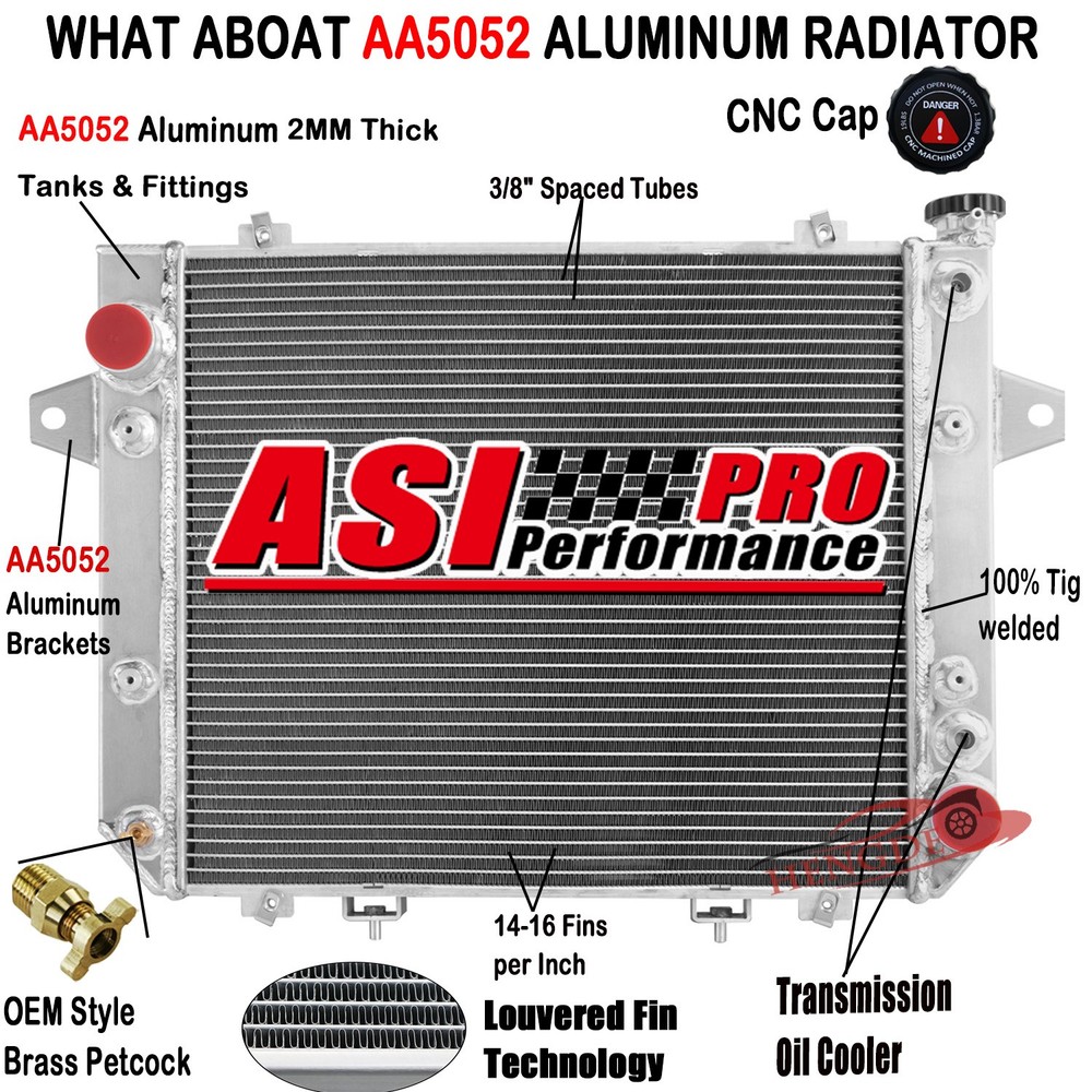 4 Row Radiator For 2012+ Doosan Daewoo G20P-5 GM 3.0L LP 440211-00010