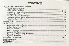 Sperry New Holland 56 Rolabar Rake Owners Operators Manual Book Maintenance