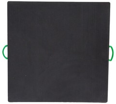 48″x48″x1″ Thick Outrigger Pad w/Chamfered Edge and Handle for RV, Tow Truck