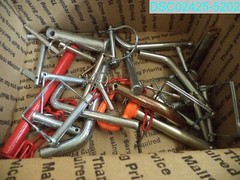 QTY=22 LBS: Mixed lot of Pins for Parts, Equipment, shop as shown
