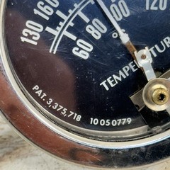 Vintage 3” Murphy Chrome Temperature Switch Gauge 10050779 Car Truck Rat Rod