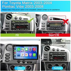 8 Core 4+64G for Toyota Matrix Radio 2003 2004 Pontiac Vibe Radio 2003-2008