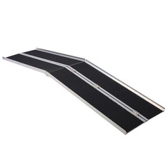 Portable Aluminum Wheelchair Ramp Non Skid Home Threshold Ramp 800LB Capacity