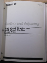 CAT CATERPILLAR 525B 535B SKIDDER ENGINE & POWER TRAIN SERVICE REPAIR MANUAL