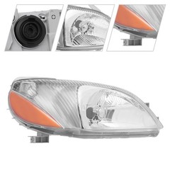 2000-2002 Toyota Echo Halogen Headlight Chrome Right Passenger Side Assembly