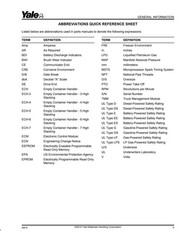Forklift Service Parts Manual Fits Yale Forklift GLP050LX(A974) – Printed Manual