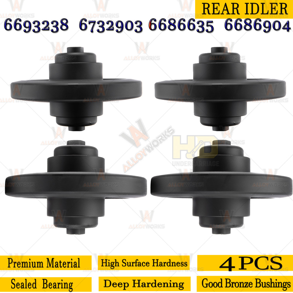 4x Track Rear Idler For Bobcat T140 T190 T200 T300 T630 T590 T750 T770 6732903