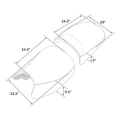 Rider Passenger Seats R1250GS Adventure 2019-2024 R1200GS 2013-2018