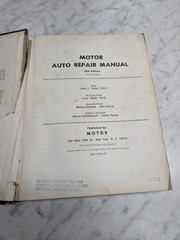 MOTOR AUTO REPAIR MANUAL 1975 Manual Service Maintenance Shop Book 38TH