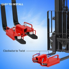 2″ Trailer Hitch Receiver Dual Pallet Fork Forklift Towing Adapter Attachment