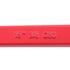 15 Inch Red J Hooks 7,100 LBS Working Load Limit Grade 80 Clevis J-Hook (2 Pack)