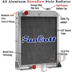 4 Row 70mm Radiator For John Deere 410B 410C 410D 415 510B 510C 610 AT167270