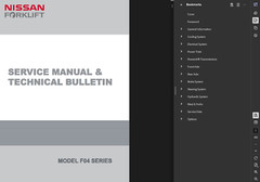 NISSAN FORKLIFT F04 F04L40HQ SERVICE ENGINE REPAIR SHOP PARTS MANUAL PDF ON USB