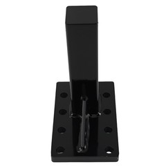 Adjustable Pintle Hitch Bracket 3 Position for 2″ Receiver Black 20000 lbs