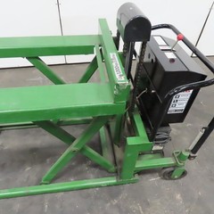 Bishamon LVE-100 2200Lbs. Skid Lift 12V Powered Fork Pallet Truck 30″ Lift
