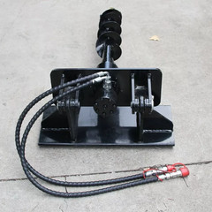 Hydraulic Auger Attachment For Mini Skid Steer Post Hole Drilling Tool Free Ship