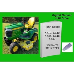 John Deere X710 X730 X734 X738 X739 Signature Series SN.-040000 Manual See Desc.