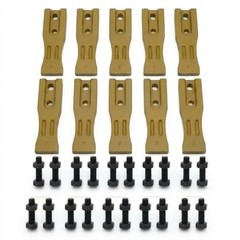 10PK 6684447 Bucket Teeth Unitooth with Bolts & Nuts for Skid Steer Bucket