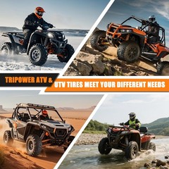 Set of 2 26×11-14 ATV UTV All Terrain Tires 6-Ply Tubeless Mud Sand Off-Road